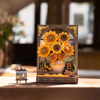 Golden Sunflower 3D-Puzzle 266 Teile von Robotime