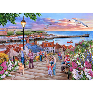 199 Steps Whitby 1000 brikker puslespil fra House of Puzzles