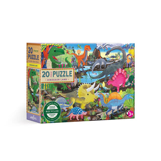 20 XL pieces children's puzzle - Dinoland +3 years from eeBoo 