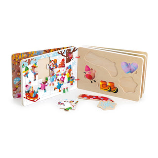 The 4 Seasons - puzzle book for children +2 years | 52 pieces from Vilac