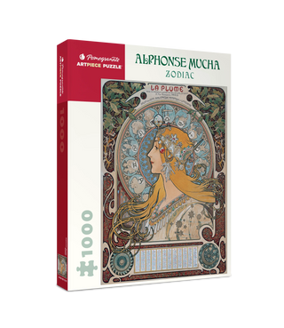 Alphonse Mucha: Zodiac 1000 brikker puslespil fra Pomegranate