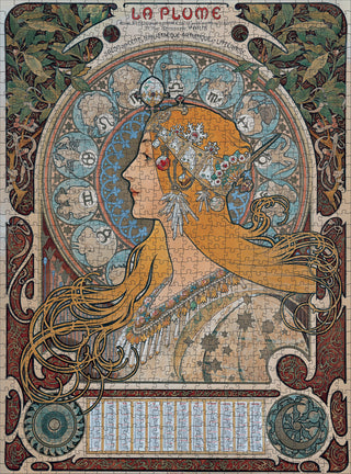 Alphonse Mucha: Zodiac 1000 Teile Puzzle von Pomegranate
