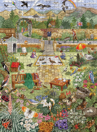 Alphabet Garden 1000 brikker puslespil fra Pomegranate