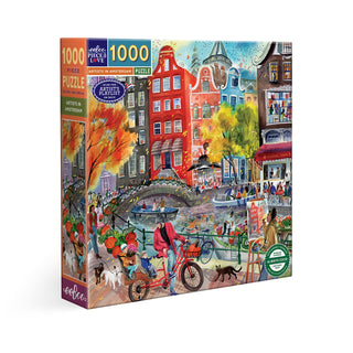 Artists in Amsterdam 1000 brikker puslespil fra eeBoo
