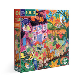 Autumn Cottage 1000 Teile Puzzle von eeBoo