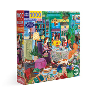Books & Tea by the Sea 1000 Teile Puzzle von eeBoo