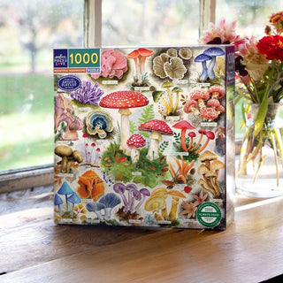 Bountiful Mushrooms 1000 brikker puslespil fra eeBoo