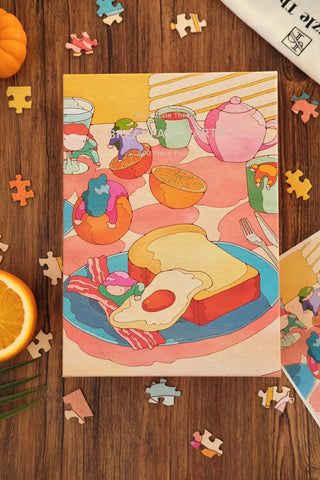 Breakfast Party puslespil med 500 brikker fra The Puzzle Theory