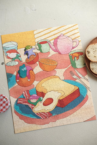 Breakfast Party puslespil med 500 brikker fra The Puzzle Theory