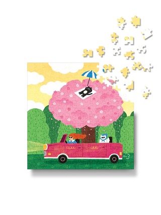 Bubbie Blooming Drive minipuslespil 196 brikker fra The Puzzle Theory