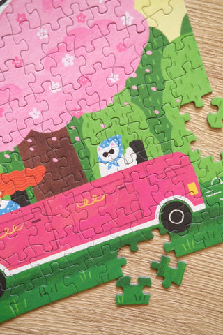 Bubbie Blooming Drive minipuslespil 196 brikker fra The Puzzle Theory