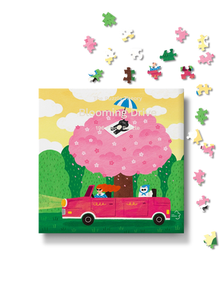 Bubbie Blooming Drive minipuslespil 196 brikker fra The Puzzle Theory
