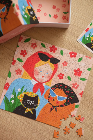Bubbie The Scarf Squad minipuslespil 196 brikker fra The Puzzle Theory