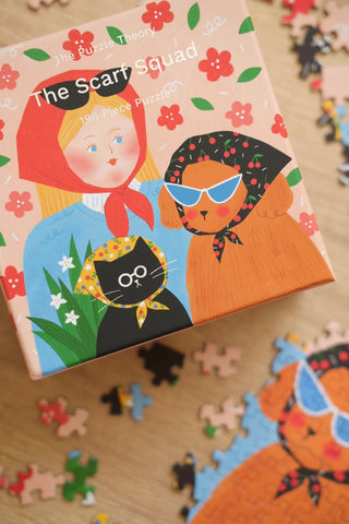 Bubbie The Scarf Squad minipuslespil 196 brikker fra The Puzzle Theory