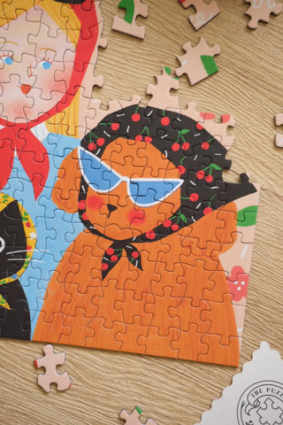 Bubbie The Scarf Squad minipuslespil 196 brikker fra The Puzzle Theory