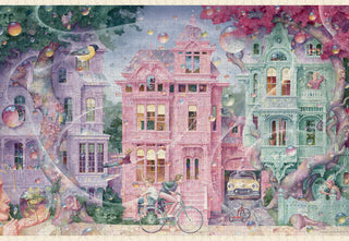 Bubble Street 1000 brikker puslespil fra Pomegranate