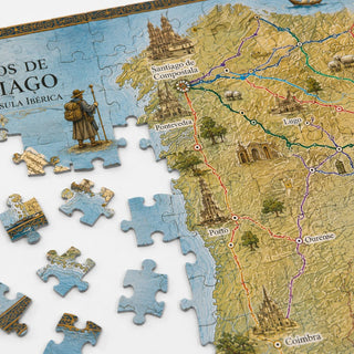 Caminos de Santiago 540 brikker puslespil fra Architoys