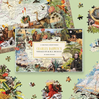 Charles Darwin's Voyage On H.M.S. Beagle puslespil med 1000 brikker