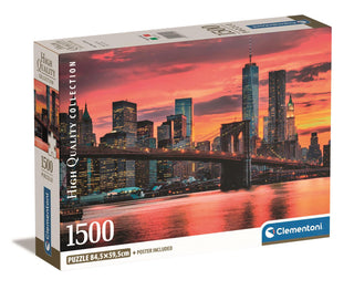 East River in der Abenddämmerung, Clementoni, 1500-teiliges Puzzle 