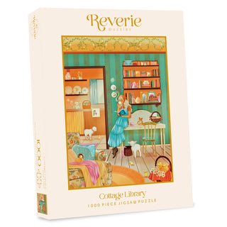 Cottage Library 1000 brikker luksuspuslespil fra Reverie