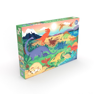 Dino World 100 XL pieces children's puzzle +5 years from Penny Puzzle 