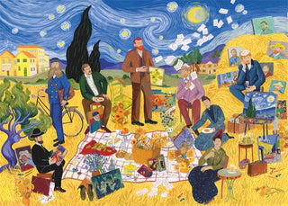 Dinner with van Gogh puslespil med 1000 brikker fra Thames & Hudson