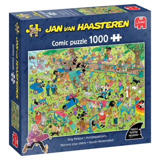 Dog Parkour Jan van Haasteren 1000 brikker puslespil