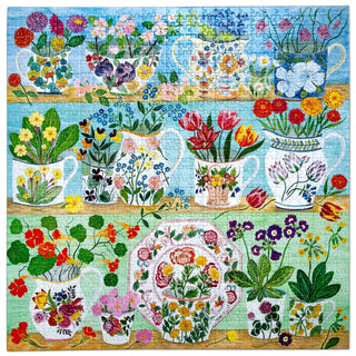 Floral Cupboard eeBoo 1000 piece puzzle