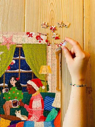 Friendship Christmas 1000 brikker julepuslespil fra Penny Puzzle