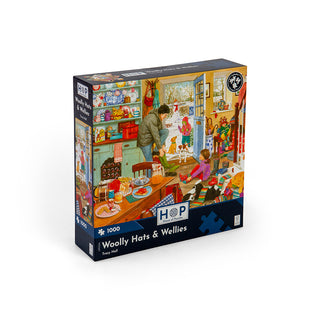 Woolly Hats and Wellies 1000 piece puzzle from House of Puzzles
