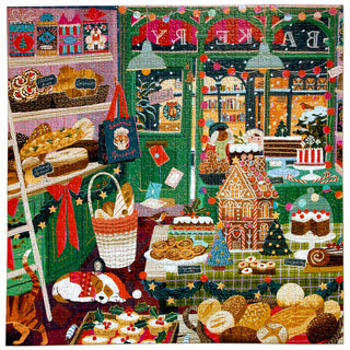 Holiday Bakery 1000 brikker julepuslespil fra eeBoo
