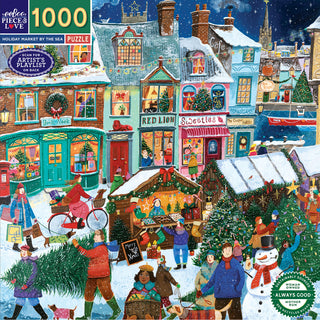 Holiday Marketplace 1000 brikker julepuslespil fra eeBoo