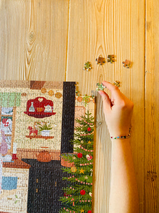 Hygge Holidays 1000 brikker julepuslespil fra Penny Puzzle.