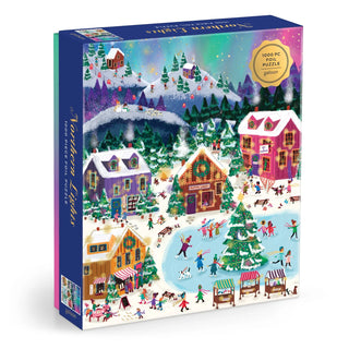 Joy Laforme Northern Lights 1000 brikker julepuslespil fra Galison