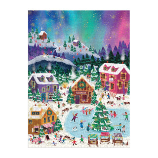 Joy Laforme Northern Lights 1000 brikker julepuslespil fra Galison