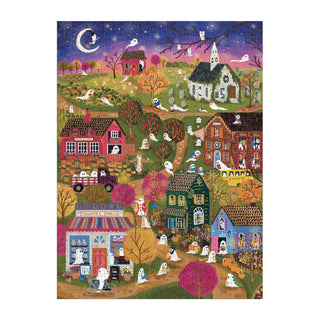 Joy Laforme Spooky Village 1000 brikker julepuslespil fra Galison.