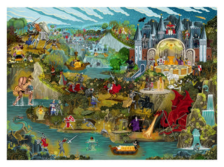 King Arthur 1000 brikker puslespil fra Laurence King