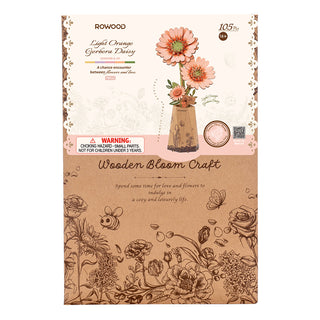 Orange Gerbera 3D-Puzzle 132 Teile von Robotime