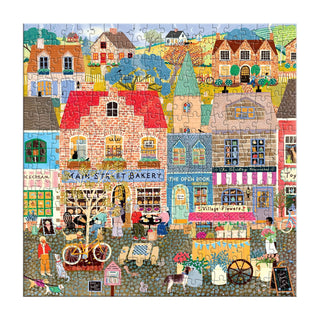 Main Street Morning 300 XL brikker efterårspuslespil fra Galison