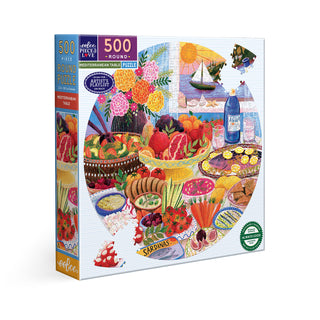 Mediterranean Table 500 brikker rundt puslespil fra eeBoo