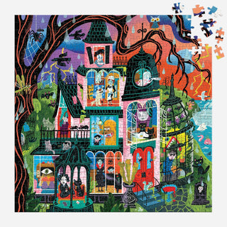 Monster Mansion 500 brikker halloweenpuslespil fra Galison