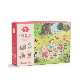 Das 4 Jahreszeiten 4 x 12 XXL-Puzzle für Kinder ab 3 Jahren