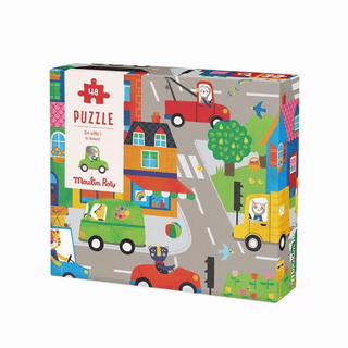 In the City 48 XXL-Teile-Puzzle für Kinder ab 5 Jahren Moulin Roty