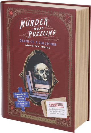 Murder Most Puzzling Death of a Collector 500 brikker puslespil fra Galison