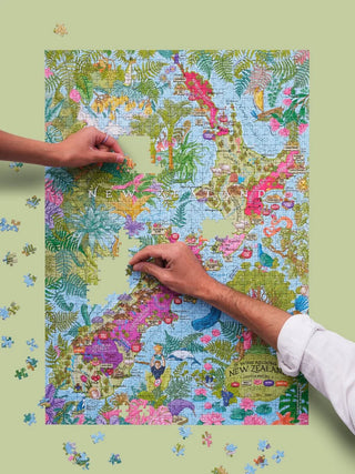 Neuseeländisches Weinpuzzle 1000 Teile Wasser &amp; Weine