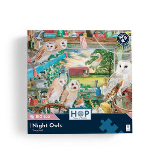 Night Owls puslespil 500 XL brikker fra House of Puzzles.