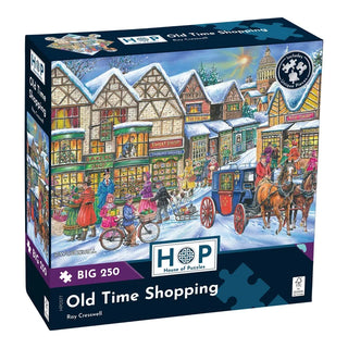 Old Time Shopping 250 XL brikker puslespil fra House of Puzzles