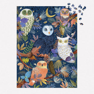 Owls at Dawn 1000 brikker puslespil fra Galison.