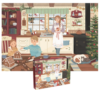 Hygge Holidays 1000 brikker julepuslespil fra Penny Puzzle.