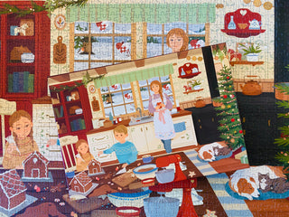 Hygge Holidays 1000 brikker julepuslespil fra Penny Puzzle.